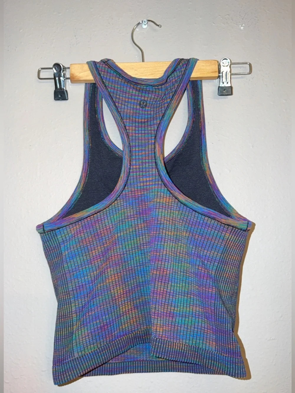 Lululemon Ebb to Street Racerback Multicolour Crop Tank Top-Rainbow  #A10